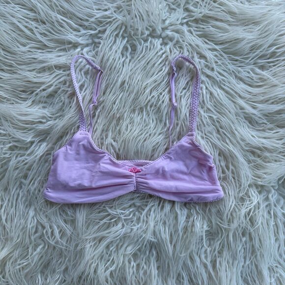 Skims Fits Everybody Picot Skimpy Scoop Bralette Cherry Blossom Size Small - Picture 1 of 9